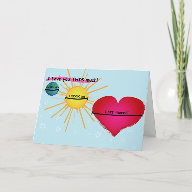 Liebe I Sie DIESES viel! V2 Karte (Vorderseite)