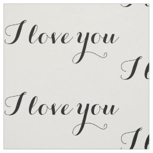 Liebe I Sie Gewebe Stoff