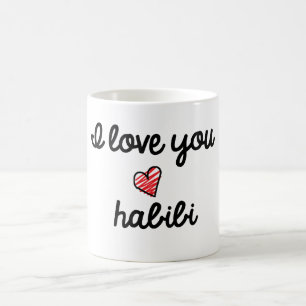 Liebe I Sie habibi Kaffeetasse