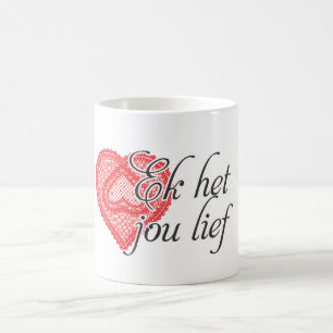 Liebe I Sie im Afrikaans Kaffeetasse
