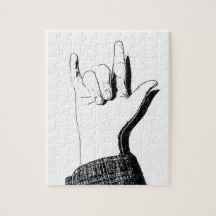 Liebe I Sie in ASL - Puzzlespiel Puzzle