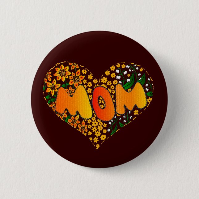 Liebe I Sie Mamma Button (Vorderseite)