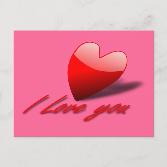 Liebe I Sie Postkarte (Vorderseite)