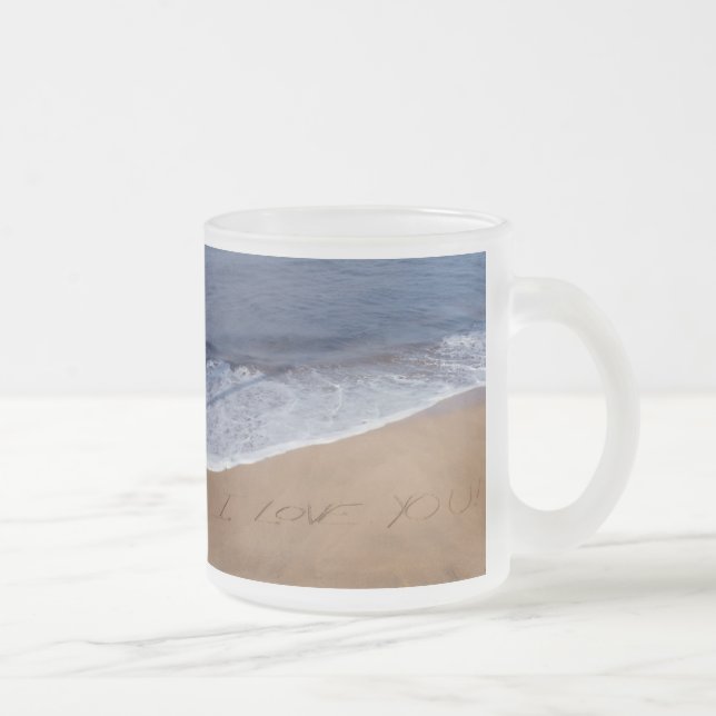 Liebe I Sie… Strand-Liebe Mattglastasse (Rechts)