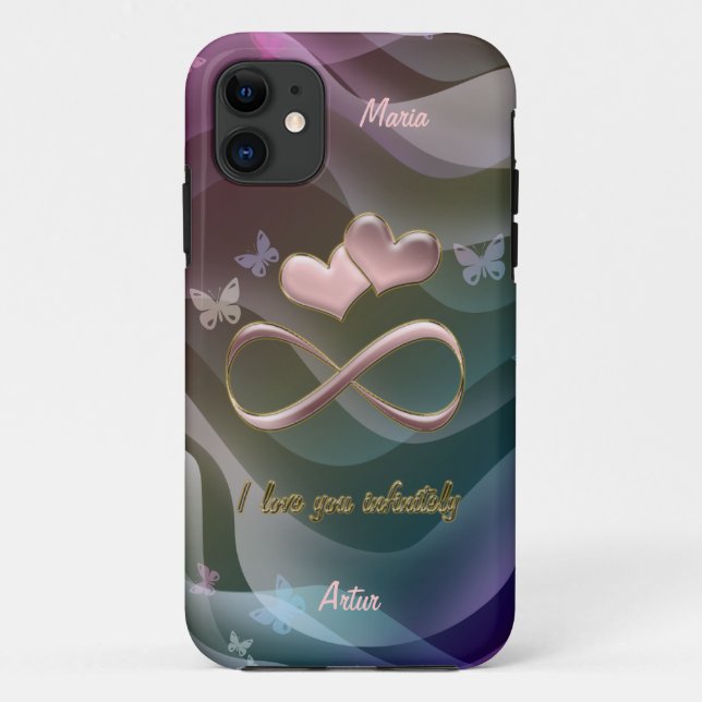Liebe I Sie unendlich Case-Mate iPhone Hülle (Rückseite)