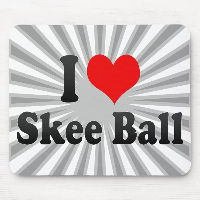Liebe I Skee Ball Mousepad (Vorne)