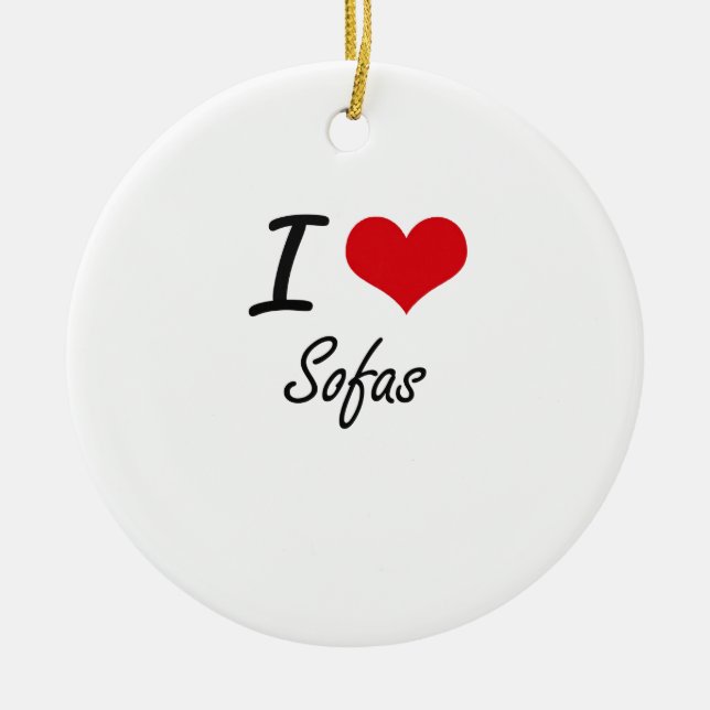 Liebe I Sofas Keramikornament (Vorne)