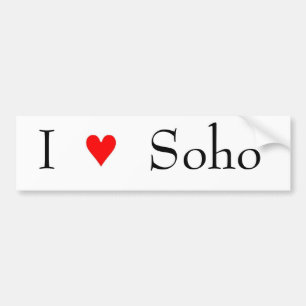 Liebe I soho Autoaufkleber
