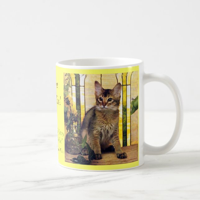 Liebe I somalische Katzen Kaffeetasse (Rechts)