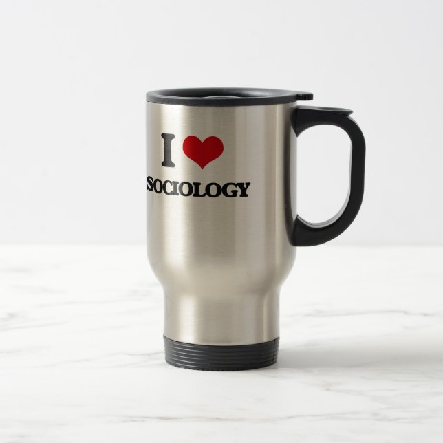 Liebe I Soziologie Reisebecher (Rechts)