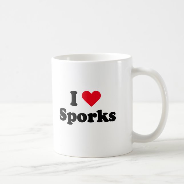 Liebe I sporks Tasse (Rechts)