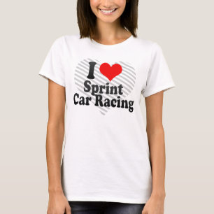 Liebe I Sprint-Auto-Laufen T-Shirt