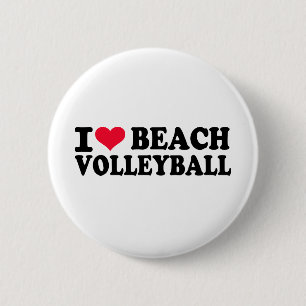 Liebe I Strand-Volleyball Button