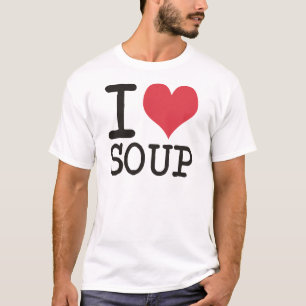 Liebe I Suppe - Vegetarier - Pizza-Produkte! T-Shirt