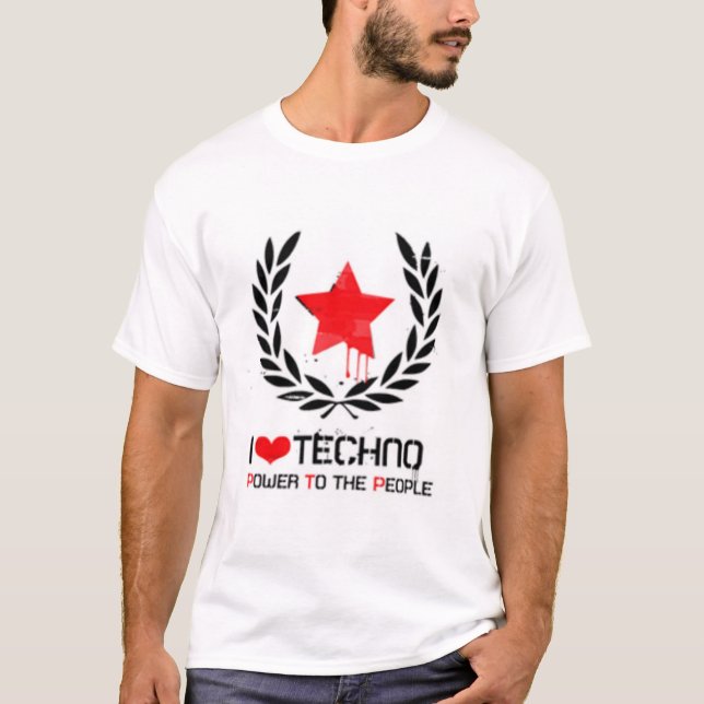 Liebe I techno T-Shirt (Vorderseite)