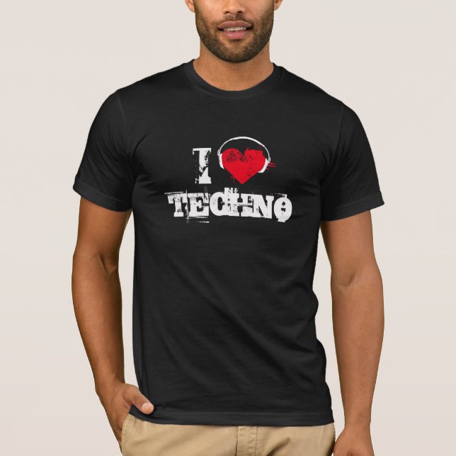 Liebe I techno T-Shirt (Vorderseite)