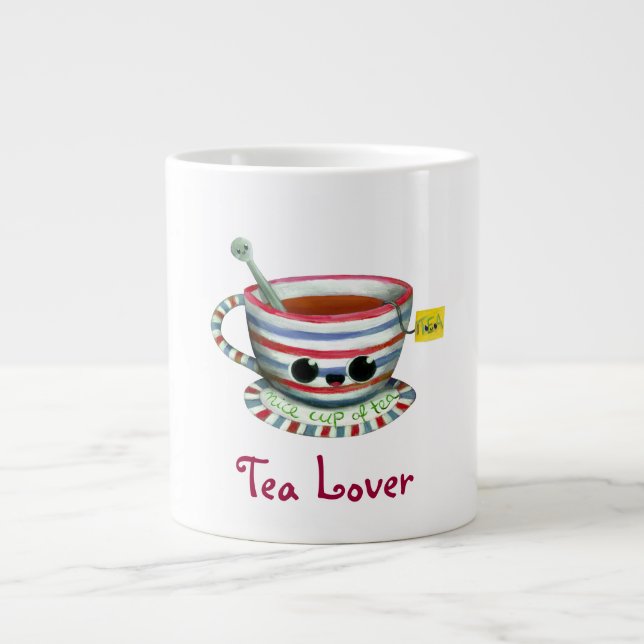 Liebe I Tee Jumbo-Tasse (Vorderseite)
