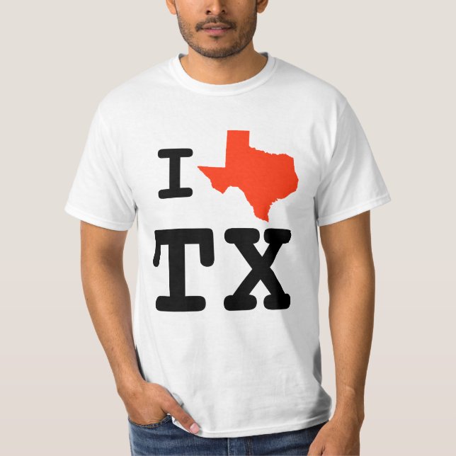 Liebe I Texas-Shirt T-Shirt (Vorderseite)