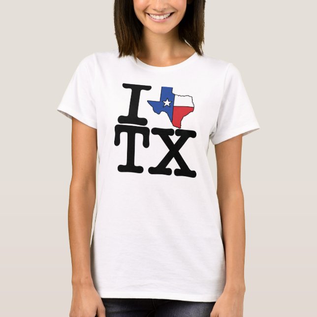 Liebe I Texas-T-Shirt T-Shirt (Vorderseite)