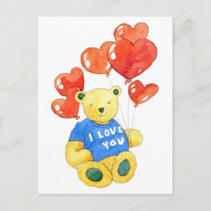 Liebe I tragen Sie - Ballon 2011 Postkarte