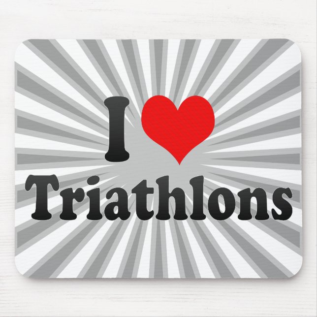 Liebe I Triathlons Mousepad (Vorne)