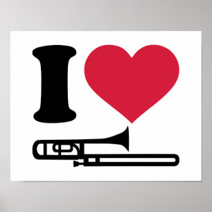 Liebe I Trombone Poster