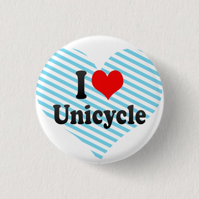 Liebe I Unicycle Button (Vorderseite)