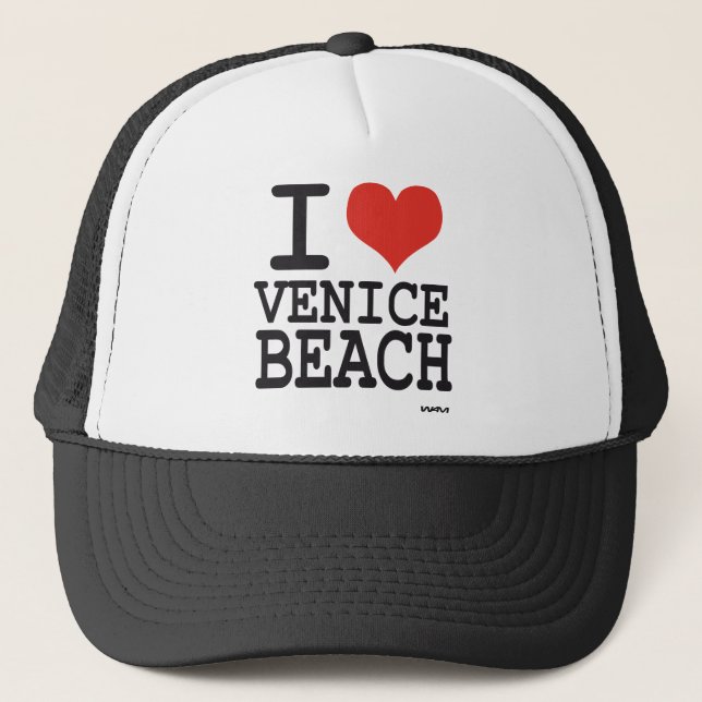 Liebe I Venedig-Strand Truckerkappe (Vorderseite)