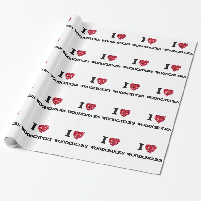 Liebe I Waldmurmeltiere Geschenkpapier (Ungerollt)