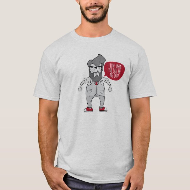 Liebe I, wenn Sie mich große Daten anrufen T-Shirt (Vorderseite)