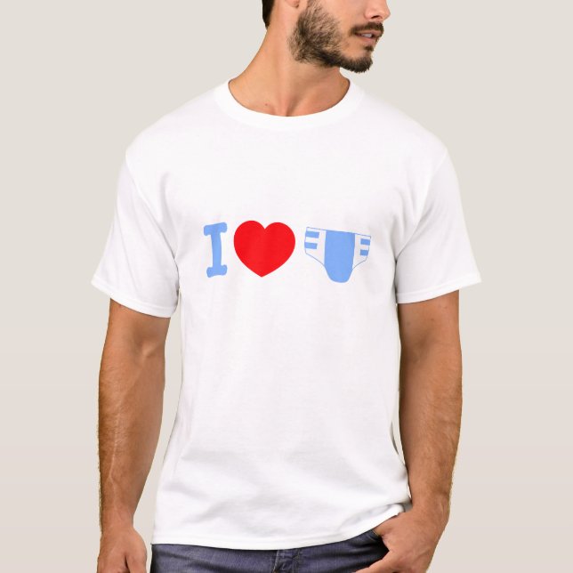 Liebe I Windel-T - Shirt (Vorderseite)