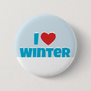 Liebe I Winter Button