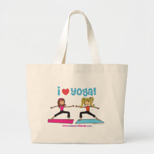 Liebe I Yoga-Taschentasche Jumbo Stoffbeutel