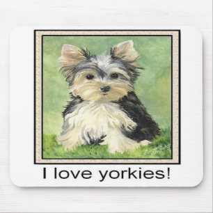 Liebe I yorkies Mousepad