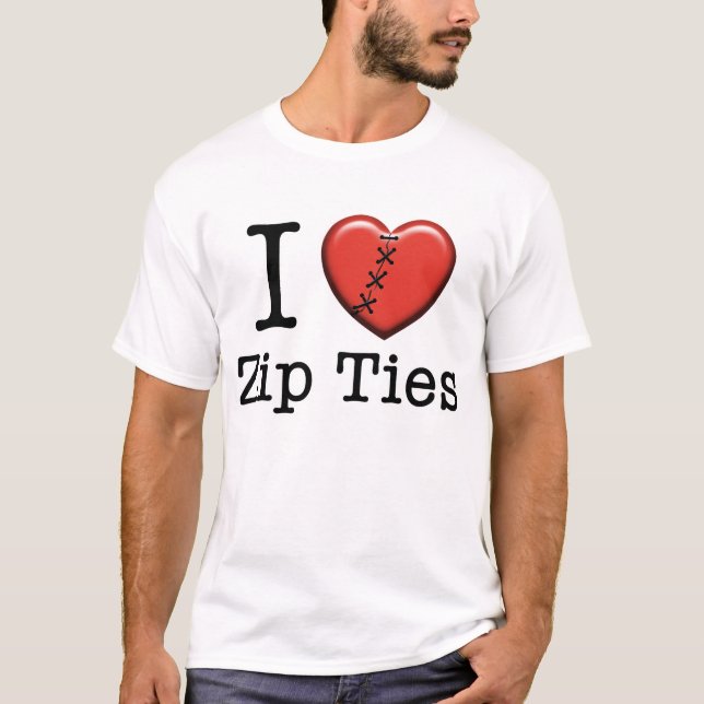 Liebe I ZipKrawatten-T - Shirt (Vorderseite)