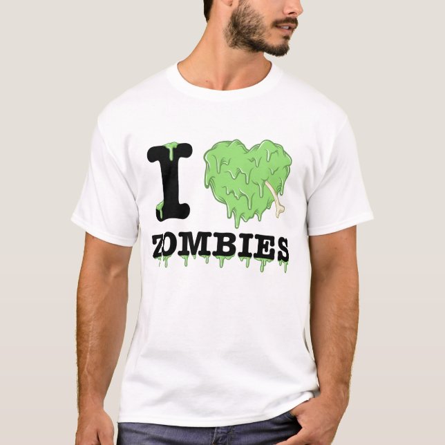 Liebe I Zombies T-Shirt (Vorderseite)