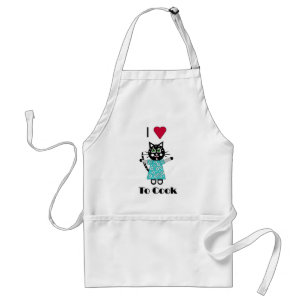 Liebe I zu kochen Schürze