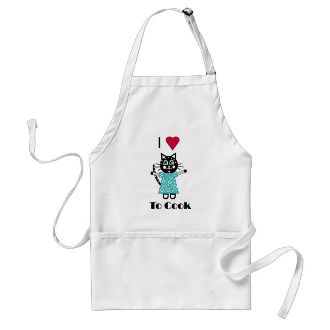 Liebe I zu kochen Schürze (Vorne)