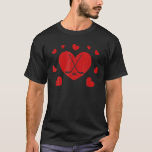 Liebe Ice Hockey Hockey Hockey Liebhaber Valentine T-Shirt