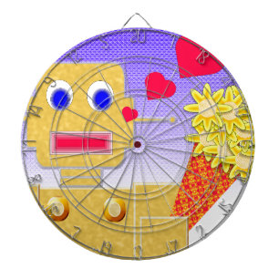 Liebe, ich bin ein Bot Dartscheibe