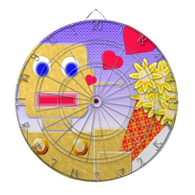 Liebe, ich bin ein Bot Dartscheibe (vorne)