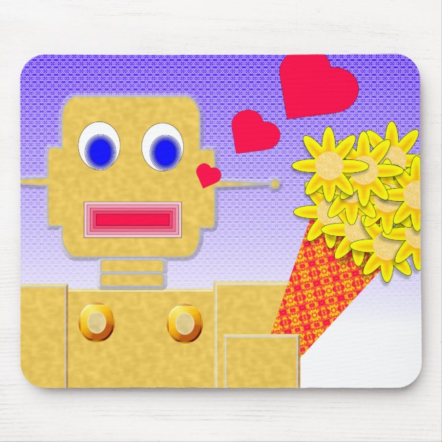 Liebe, ich bin ein Bot Mousepad (Vorne)