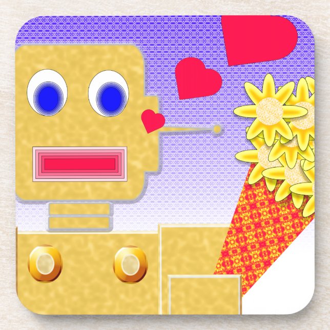 Liebe, ich bin ein Bot Untersetzer (Vorderseite)