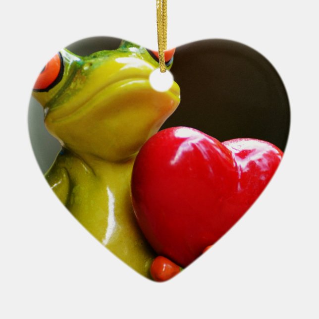 Liebe....Ich bin Lonley Keramikornament (Vorne)