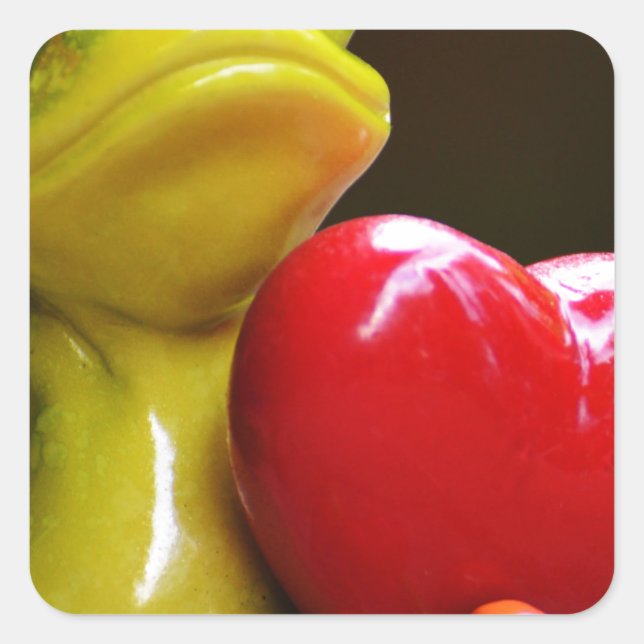 Liebe....Ich bin Lonley Quadratischer Aufkleber (Vorderseite)