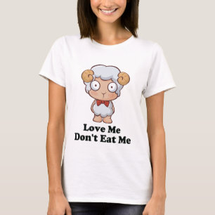 Liebe Ich esse mir kein Schafdesign T-Shirt