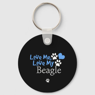 Liebe ich, Liebe mein Beagle Schlüsselanhänger