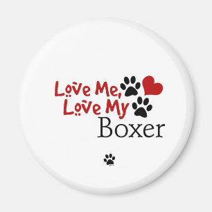 Liebe ich, Liebe mein Boxer Magnet