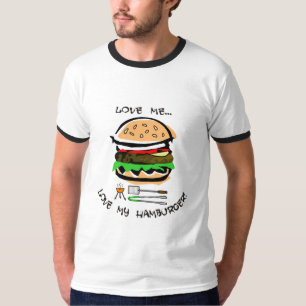 Liebe ich… Liebe mein Hamburger! T-Shirt