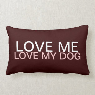 Liebe ich - Liebe mein Hund Lendenkissen